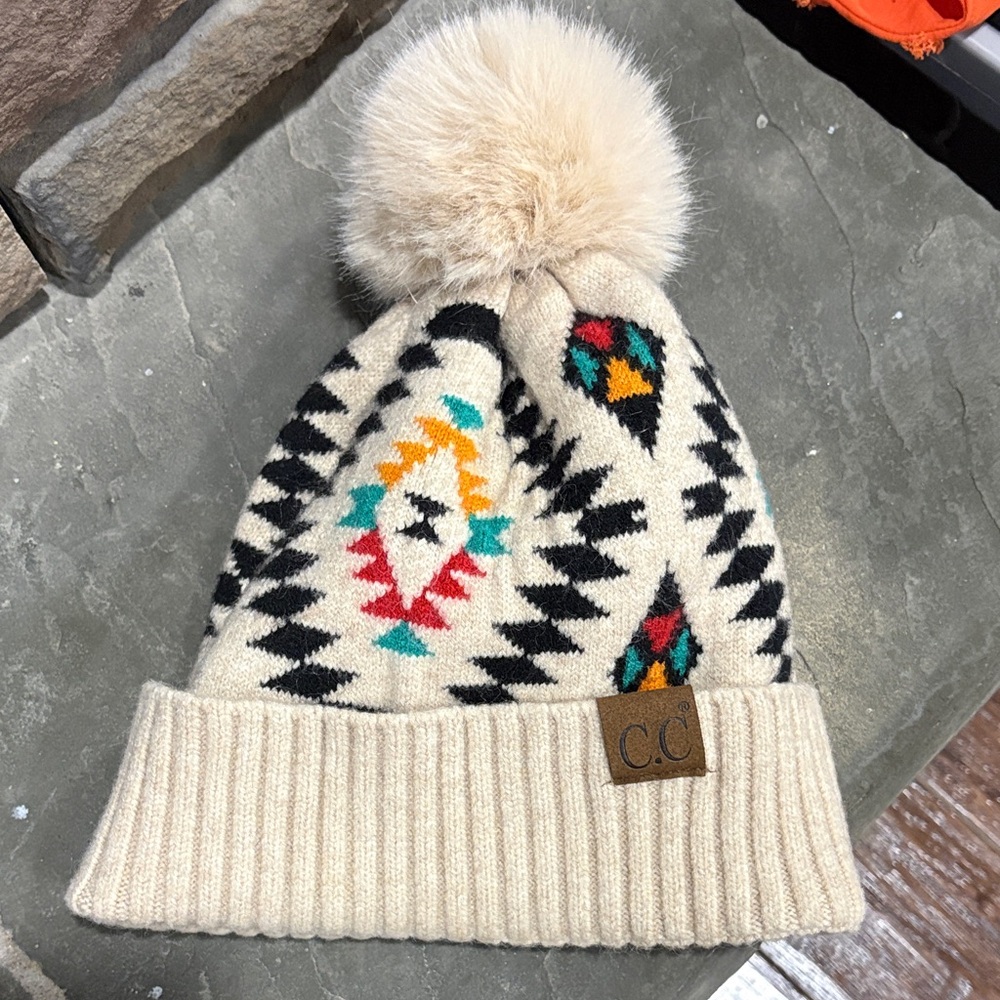 BNWOT CC western themed snow hat